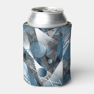 Blau und Grau. Abstraktion. Dosenkühler