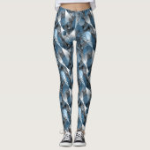 Blau und Grau. Abstraktion. Leggings (Vorderseite)
