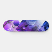 Blau und Grau. Abstraktion. Skateboard (Horizontal)