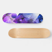 Blau und Grau. Abstraktion. Skateboard (Horizontal)