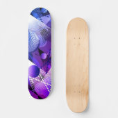 Blau und Grau. Abstraktion. Skateboard (Vorderseite)