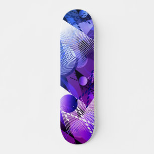 Blau und Grau. Abstraktion. Skateboard