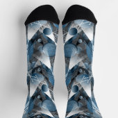 Blau und Grau. Abstraktion. Socken (Oben)