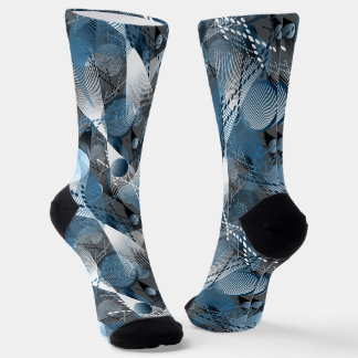 Blau und grau. Abstraktion. Socken