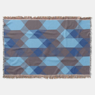 Blau und Grau geometrisch Decke