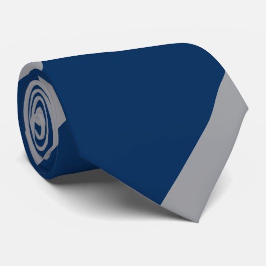 Blau und Grau Krawatte (Gerollt)