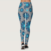 Blau und Grau Leggings (Rückseite)