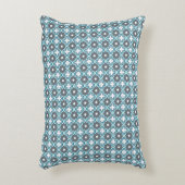 Blau und Grau Muster Dekokissen (Vorderseite(Vertikal))