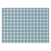 Blau und Grau Muster Tischdecke (Vorderseite (Horizontal))