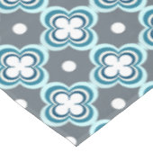 Blau und Grau Muster Tischdecke (Schrägansicht)