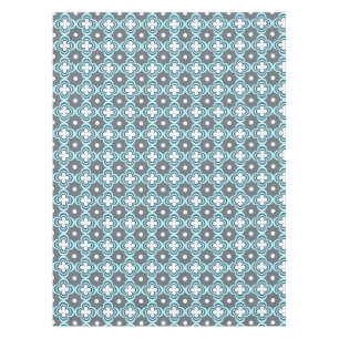 Blau und Grau Muster Tischdecke