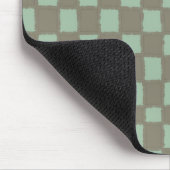 Blau und Grau Schachbrettmuster Sleek Moderne Mousepad (Ecke)