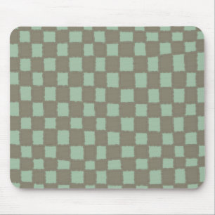 Blau und Grau Schachbrettmuster Sleek Moderne Mousepad