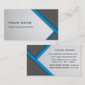 Blau und Grau Visitenkarte (Vorne/Hinten)
