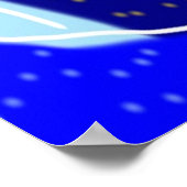 Blau- und Graueis Poster (Ecke)