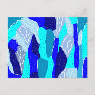 Blau- und Graueis Postkarte