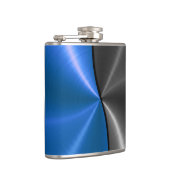 Blau- und Graumetall Flachmann (Rechts)