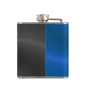 Blau- und Graumetall Flachmann (Rückseite)