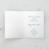 Blau-und Grauwürfel mit Foto Muttertag Karte (Innenseite)