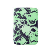 Blau und Grün Abstrakt Badematte (Vorderseite Vertikal)