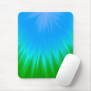Blau und Grün Abstrakt Mousepad