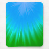 Blau und Grün Abstrakt Mousepad (Vorne)