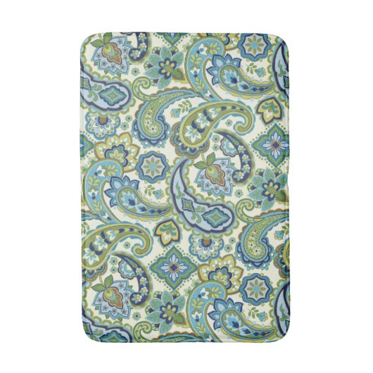 Blau und Grün Badematte (Vorderseite Vertikal)