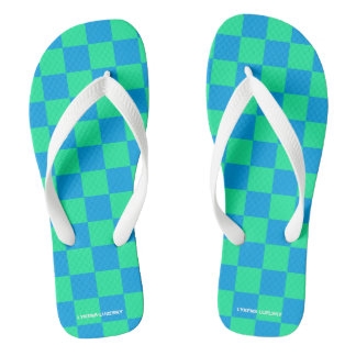 blau und grün badesandalen