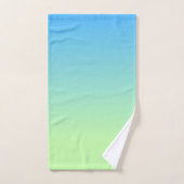 Blau und Grün Badhandtuch Set (Handtuch)