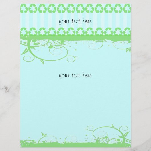 Blau und Grün: Funky Design Flyer (Vorne)