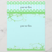 Blau und Grün: Funky Design Flyer (Hinten)