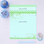 Blau und Grün: Funky Design Flyer (Einzeln)