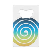 BLAU UND GRÜN GELDBEUTEL FLASCHENÖFFNER (Rückseite)