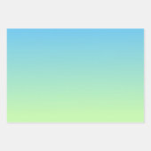 Blau und Grün Geschenkpapier Set (Vorderseite 2)