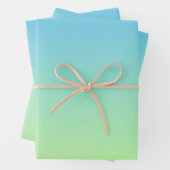 Blau und Grün Geschenkpapier Set (Beispiel)