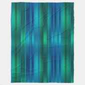 blau und grün gestreift fleecedecke (Vorderseite)