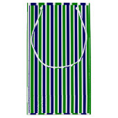 blau und grün gestreift kleine geschenktüte (Rückseite)