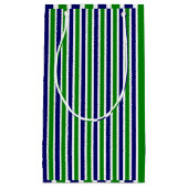 blau und grün gestreift kleine geschenktüte (Vorderseite)