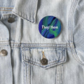 Blau und grün gestrichen Schlaganfälle sie/sie Pro Button (Beispiel)