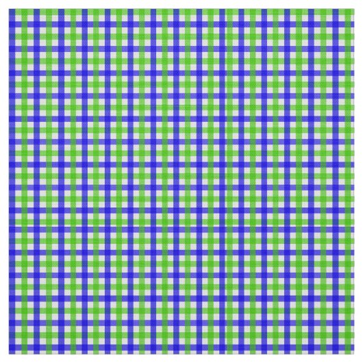 Blau und Grün Gingham Stoff (Muster)