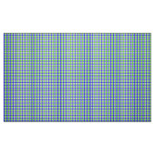 Blau und Grün Gingham Stoff (Fat Quarter (45,7 x 55,9 cm))