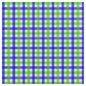 Blau und Grün Gingham Stoff (Nahaufnahme)