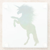 Blau und Grün Glasuntersetzer (Rückseite)