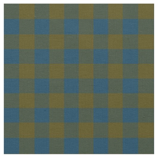 Blau und Grün | Herbstfarben | Buffalo Kariert Stoff (Nahaufnahme)