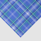 Blau und Grün Kariert Seidenpapier (Ausschnitt)