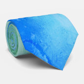 Blau und Grün Krawatte (Gerollt)