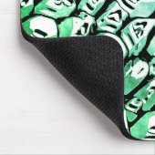 Blau und Grün Mousepad (Ecke)