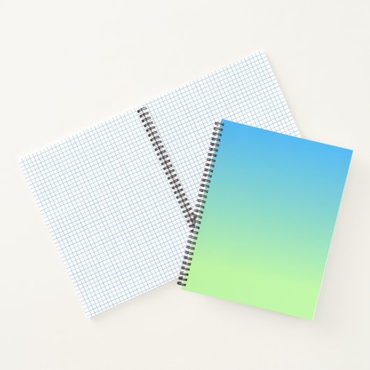 Blau und Grün Notizblock (Innenseite)