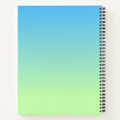 Blau und Grün Notizblock (Rückseite)