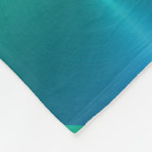 Blau und Grün schimmern blockiert Krawatte Fleecedecke (Ecke)